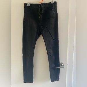 Black bershka high rise skinny jeans